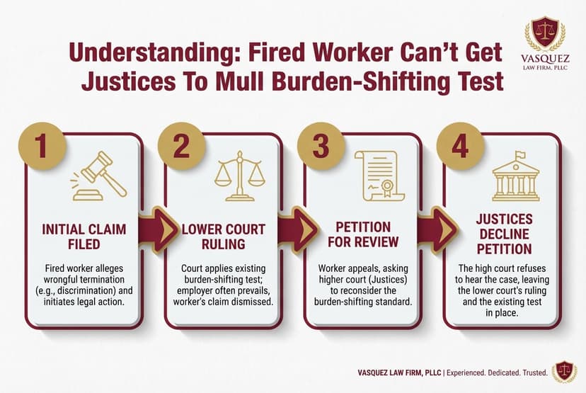 Process Timeline for Fired Worker Can't Get Justices To Mull Burden-Shifting Test