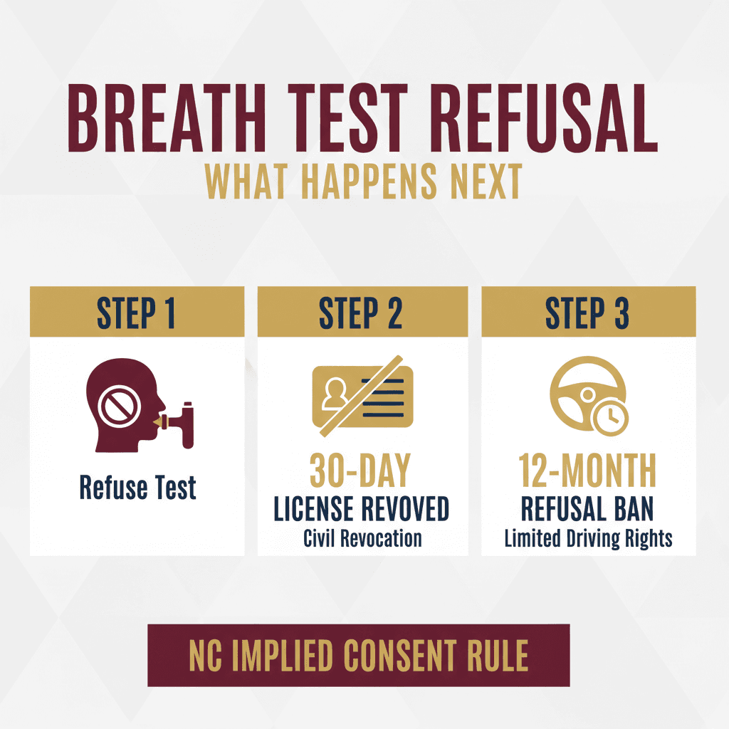 Key Statistics and Data for What You Need to Know About DUI Breath Test Refusal in NC