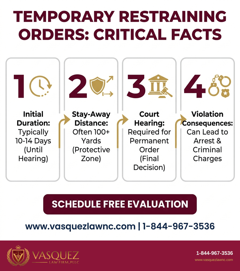 Process Timeline for How Temporary Restraining Orders Work in Smithfield NC 2026