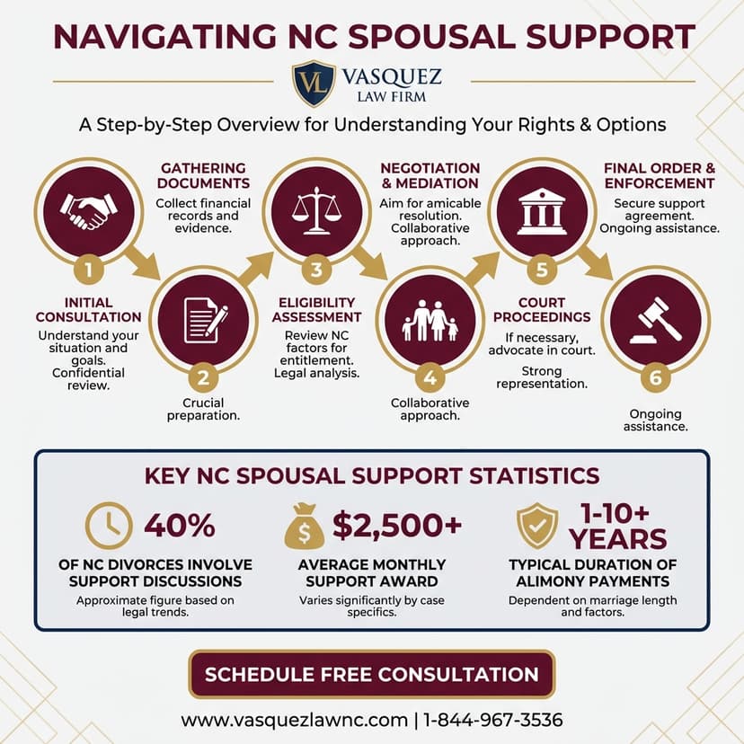 Key Statistics and Data for How NC Courts Decide Spousal Support in a Divorce