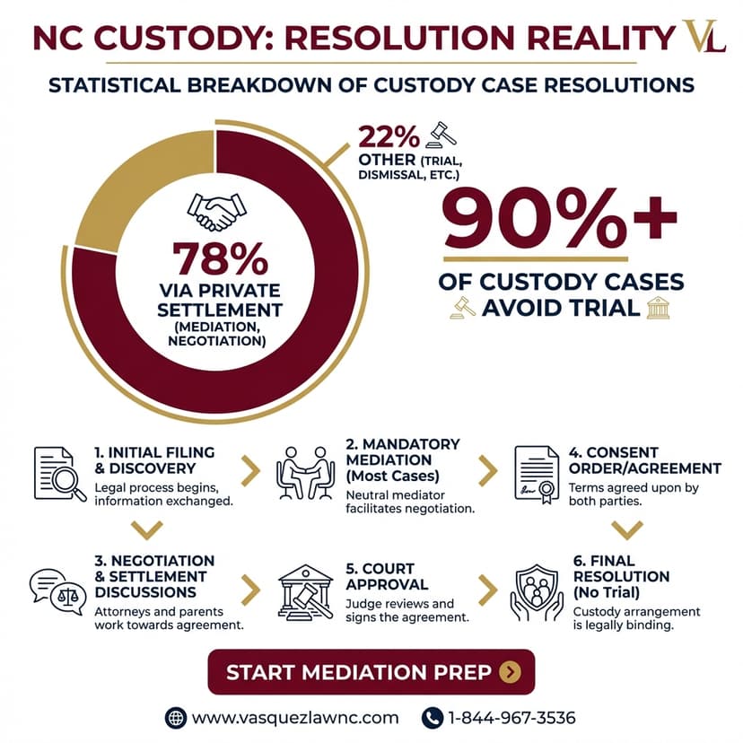 Process Timeline for A Complete Guide to Child Custody in North Carolina in 2026
