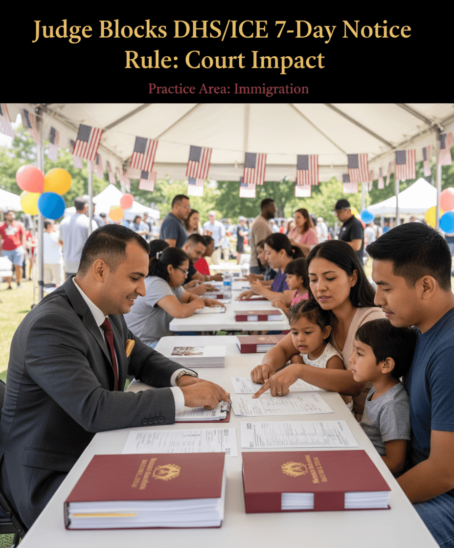 How a Judge Blocked the DHS ICE 7-Day Notice Rule in 2026