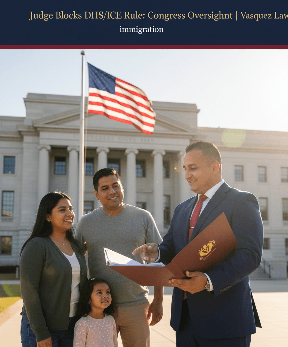 How a Judge Blocked the DHS ICE Rule and What It Means for Congress Oversight