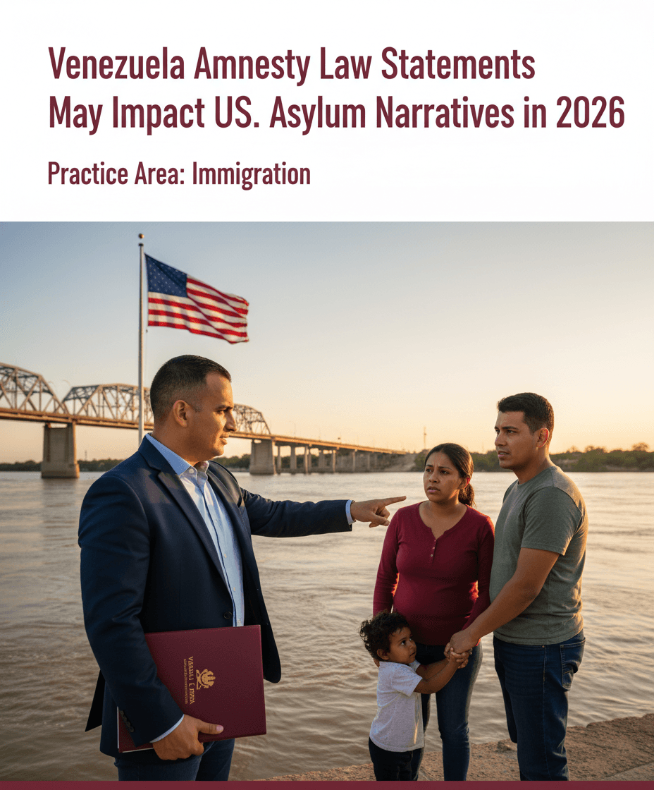 Venezuela Amnesty Law Statements May Impact U.S. Asylum Narratives in 2026