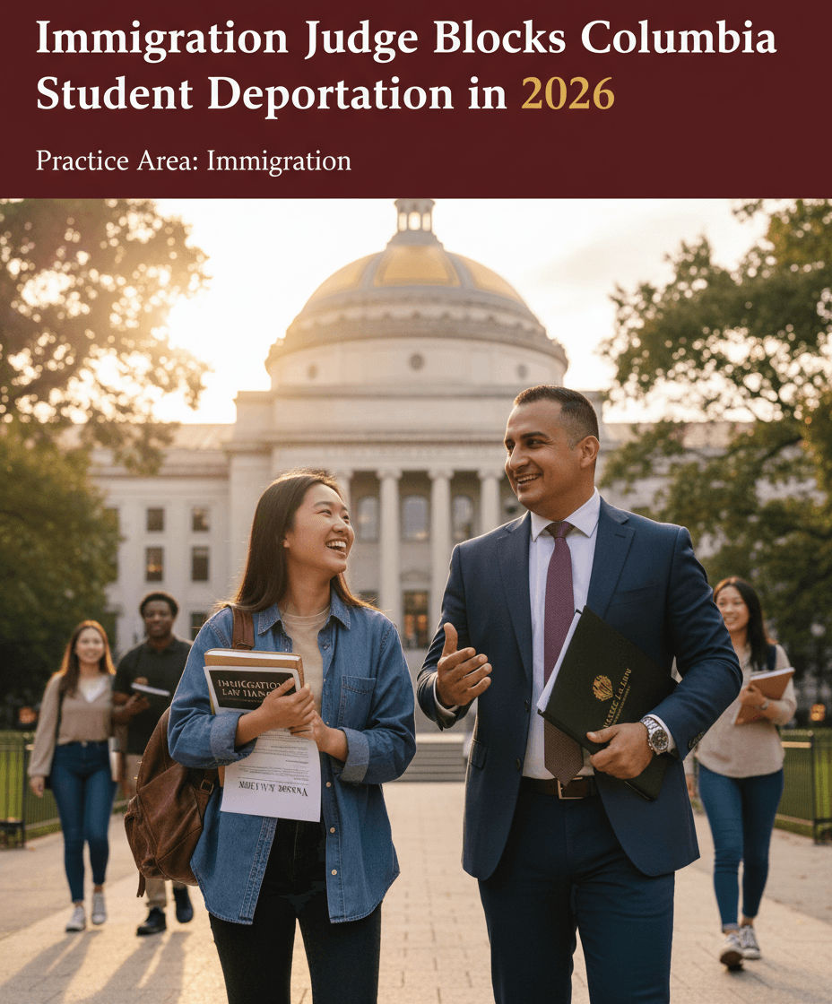 Immigration Judge Blocks Columbia Student Deportation in 2026