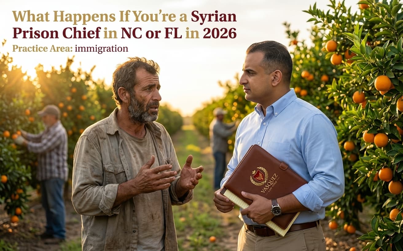 What Happens If You're a Syrian Prison Chief in NC or FL in 2026