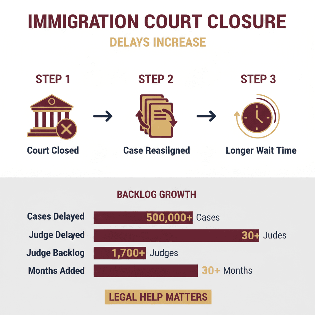 Key Statistics and Data for Trump administration to shutter an immigration court, adding to judges' backlog - Georgia Public Broadcasting | What It Means