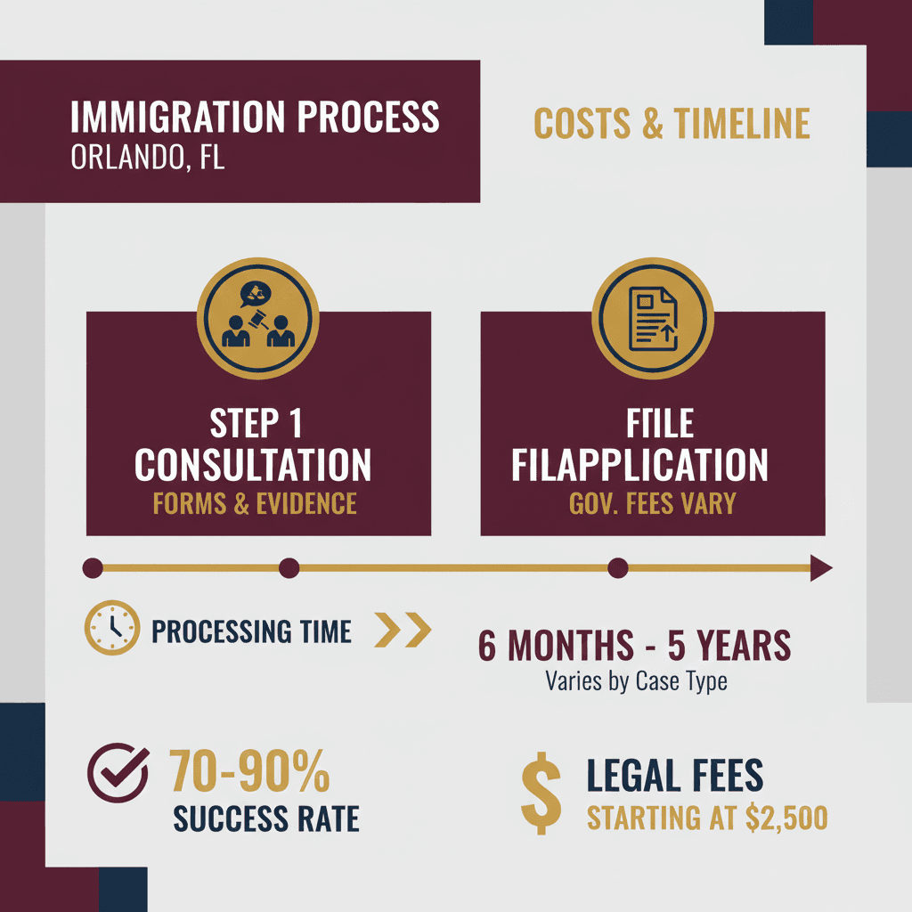 Estadísticas Clave y Datos para Cuánto Cuesta un Abogado de Inmigración en Orlando