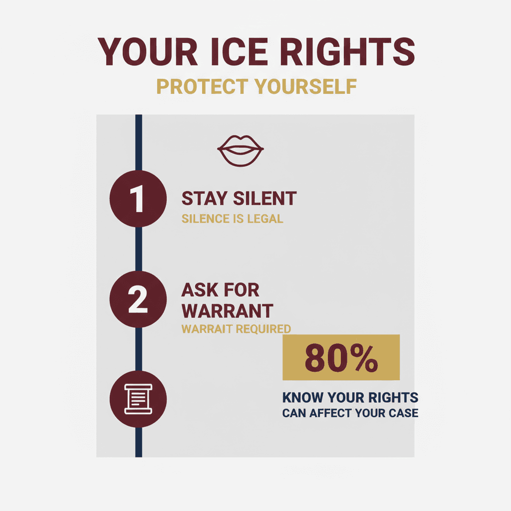 Estadísticas Clave y Datos para Cuáles Son Sus Derechos Durante un Encuentro con ICE y Cómo un Abogado Puede Ayudar