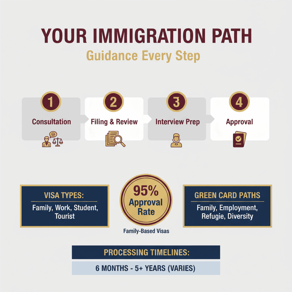 Key Statistics and Data for How an Immigration Lawyer in Jacksonville FL Can Help With Visas and Green Cards