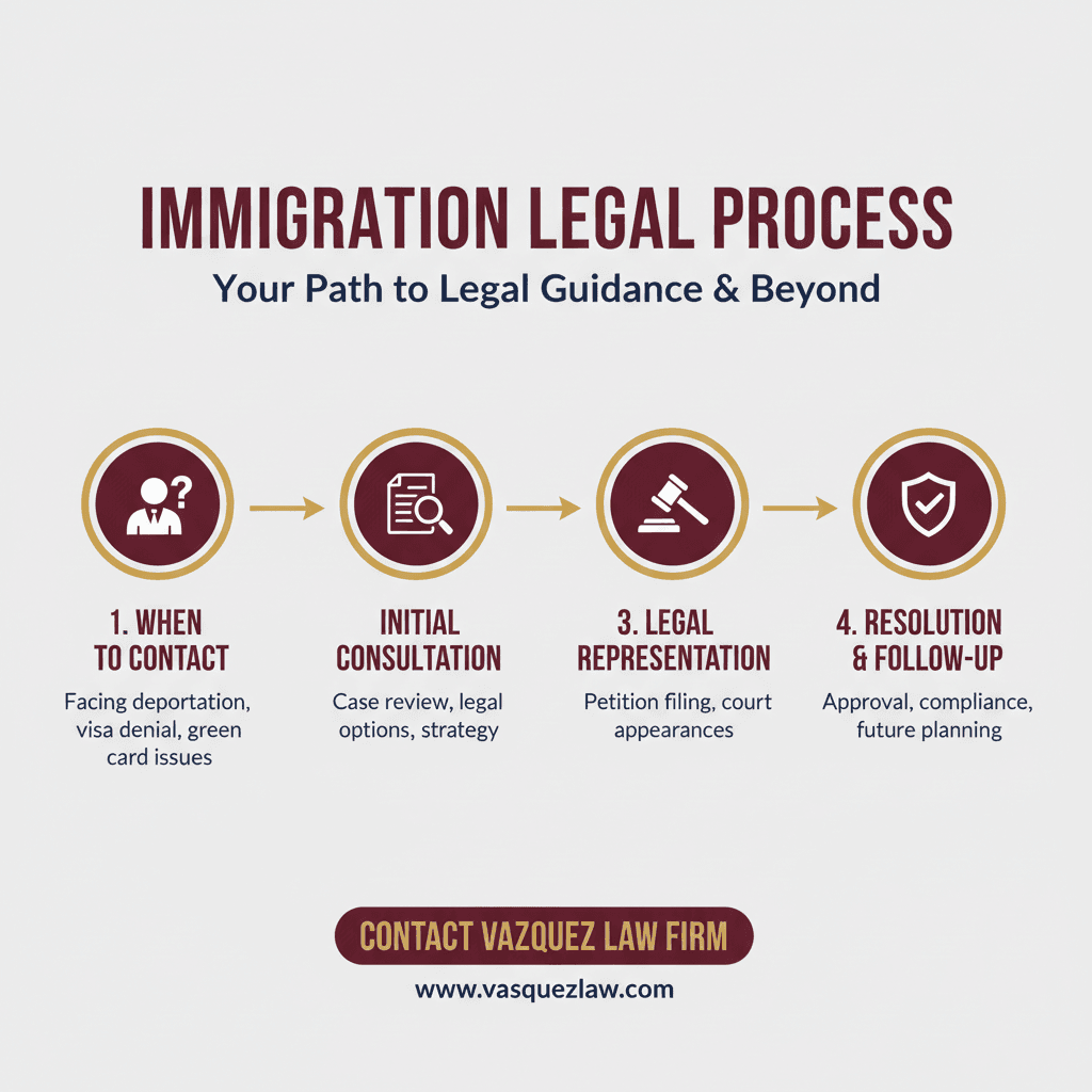 Infografía 1 para Cuándo Contratar un Abogado de Inmigración y Qué Esperar