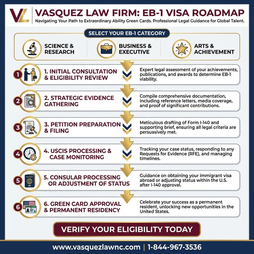 Estadísticas Clave y Datos para Cómo Calificar y Solicitar una Visa EB-1 en 2026
