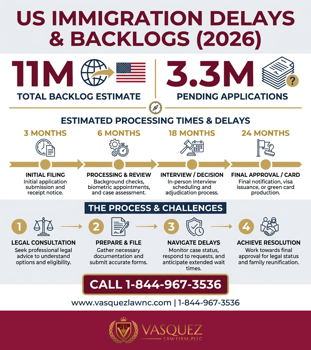 Visual Guide 1 for US Immigration Bottlenecks: How They Affect You in 2026