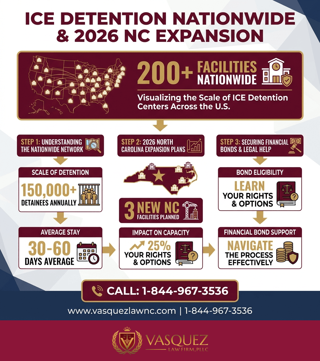 Estadísticas Clave y Datos para Futuro de las Mega Cárceles de ICE en Raleigh para 2026