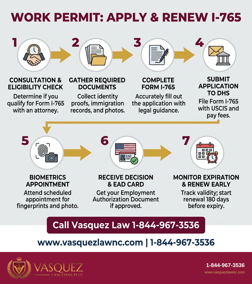 Visual Guide 1 for How DHS Immigrant Work Permits Work in Raleigh 2026