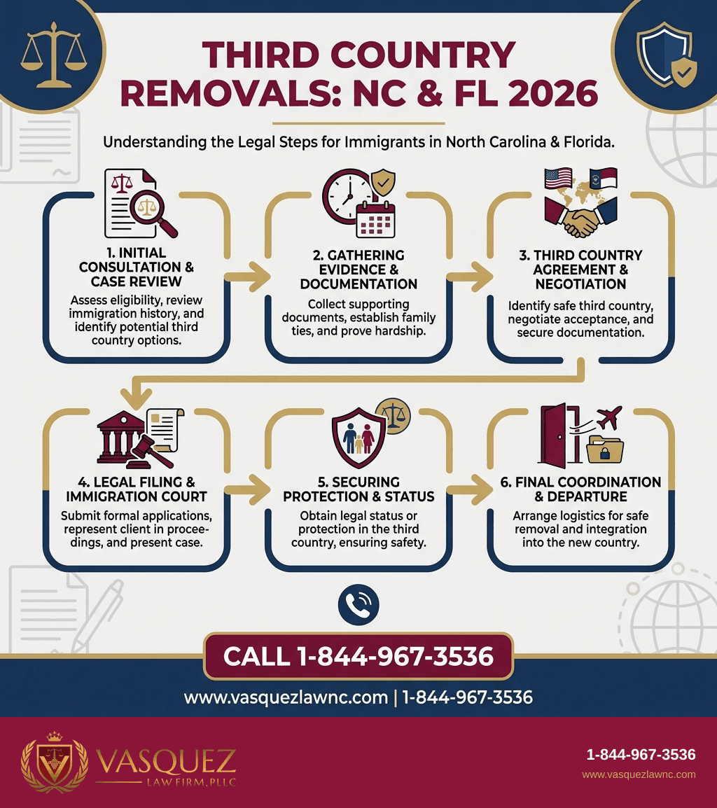 Visual Guide 1 for How Third Country Removals Work for NC and FL Immigrants in 2026