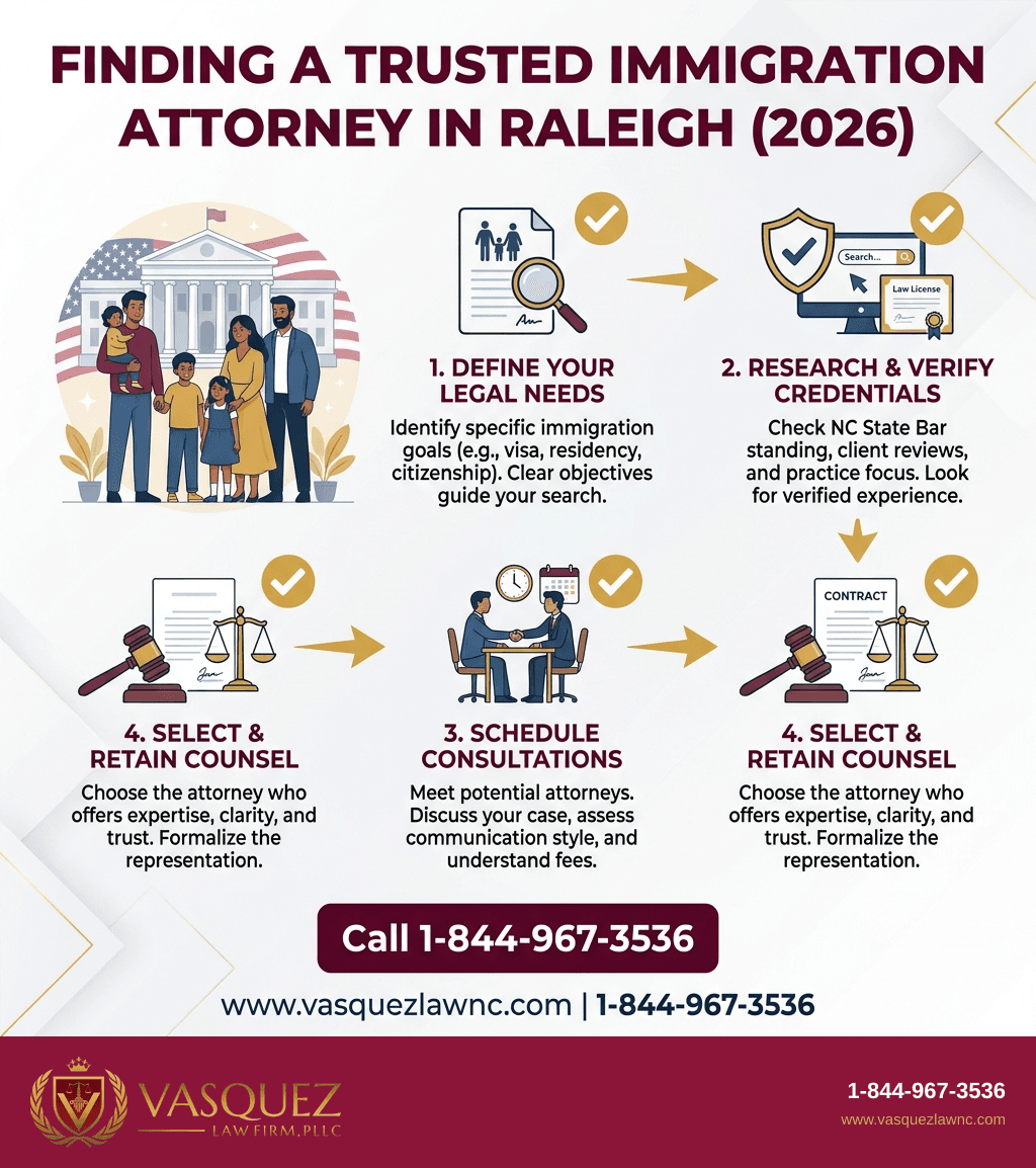Visual Guide 1 for Abogado de Inmigración Near Me: How to Find One in Raleigh in 2026