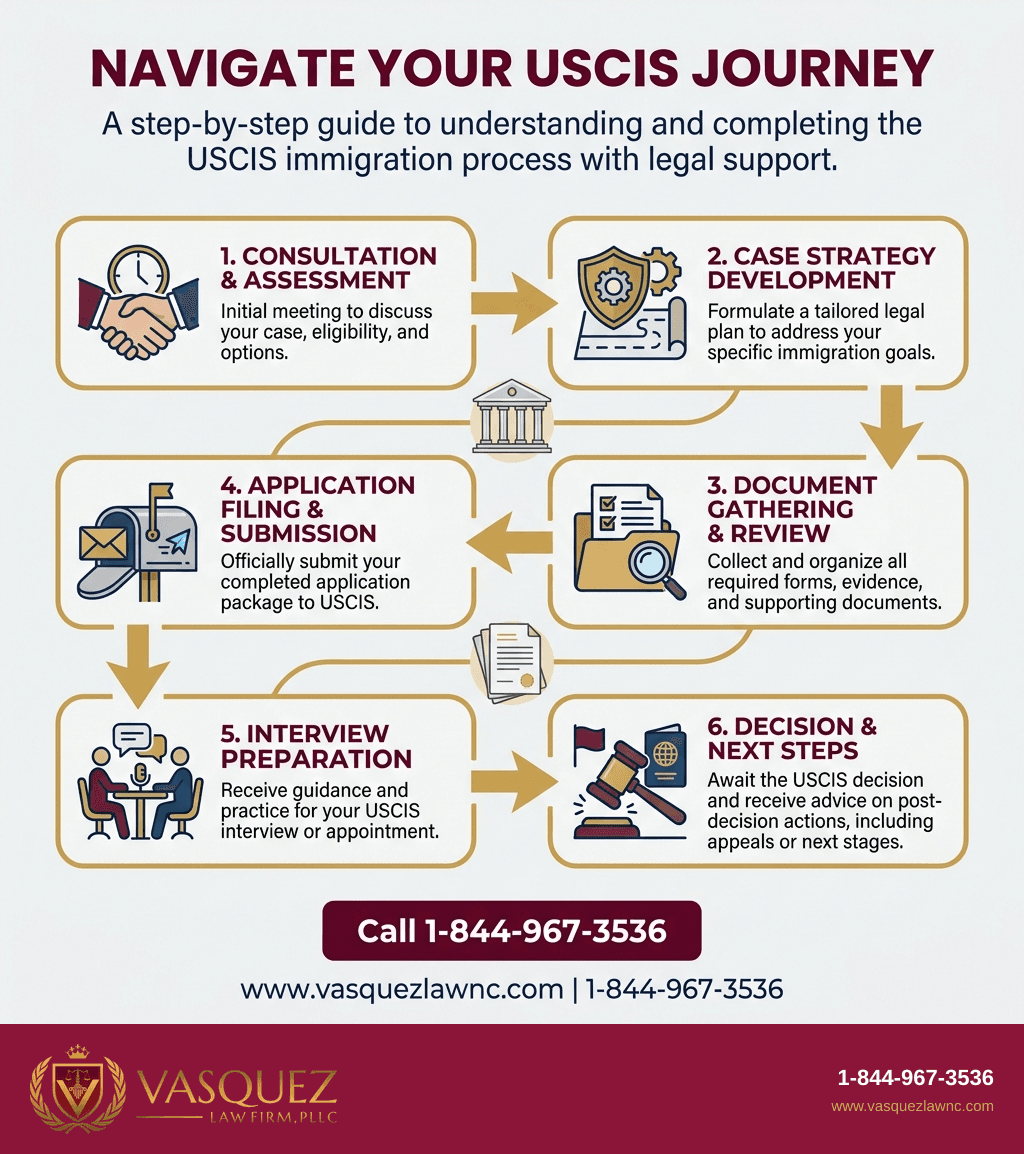 Visual Guide 1 for How USCIS Works for Immigrants in Raleigh in 2026