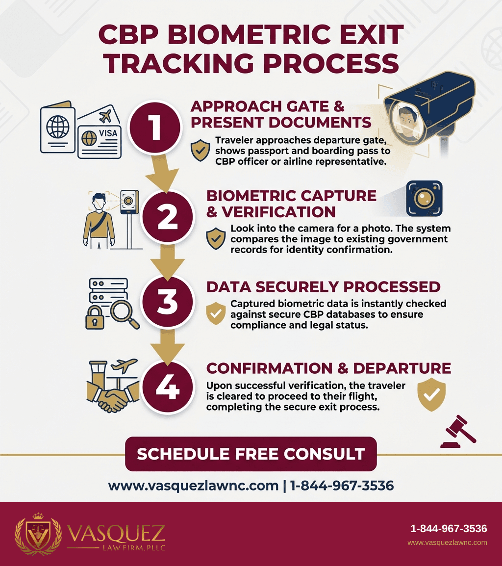 Visual Guide 1 for CBP Biometric Exit Controls Explained for Travelers in 2026