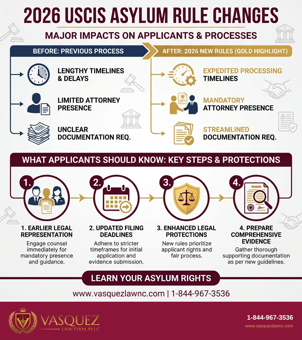Estadísticas Clave y Datos para ¿Cómo afecta el cambio de regla de USCIS al retraso en asilo en 2026?