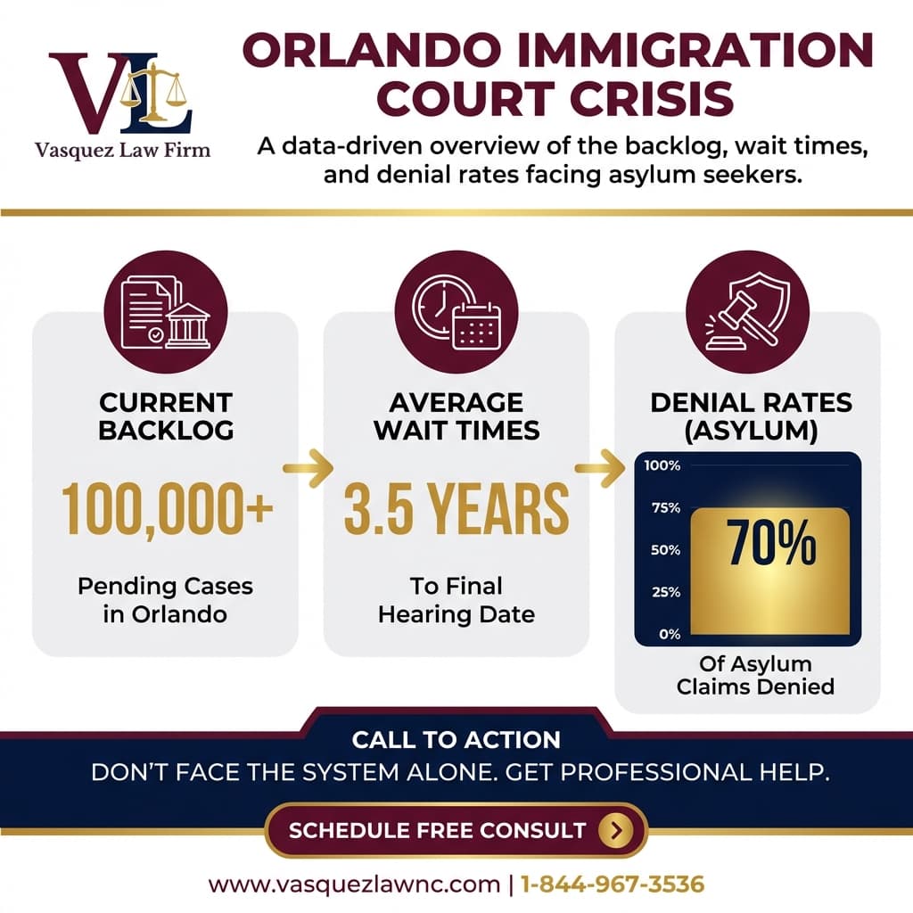 Línea de Tiempo del Proceso para Solicitantes de Asilo en Orlando: Lo Esencial para 2026