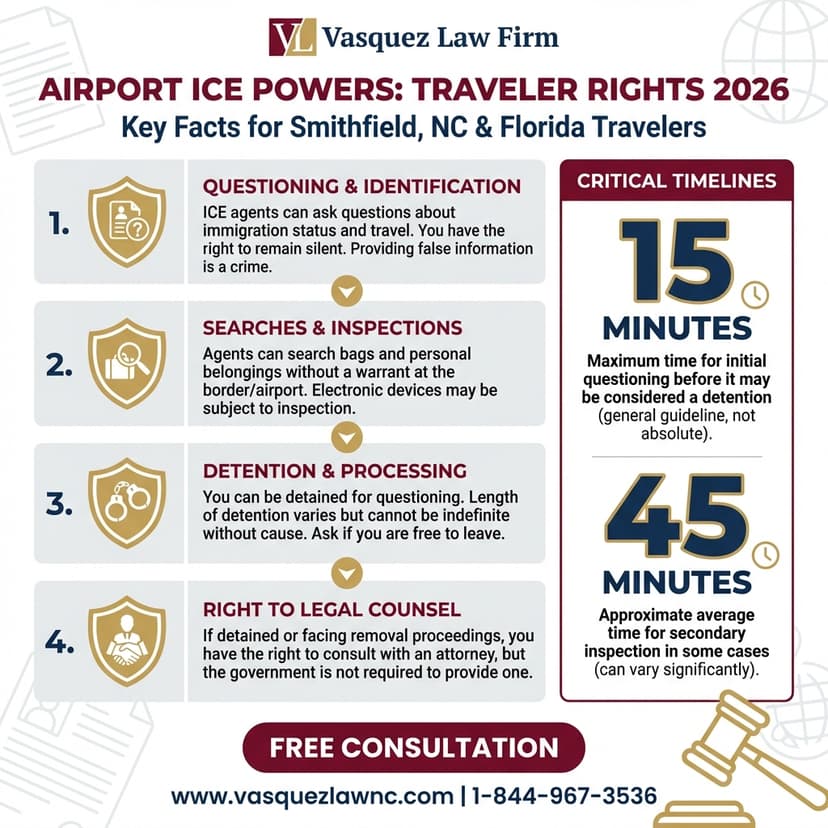 Process Timeline for What Are ICE Rights at Airports in Smithfield in 2026?