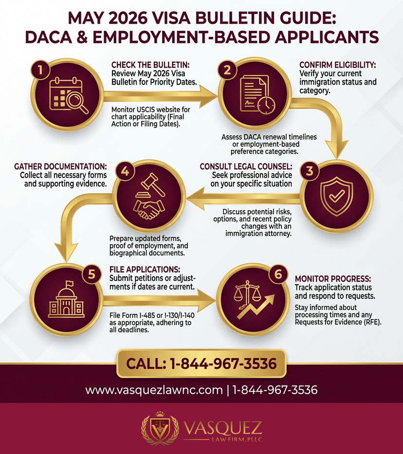 Process Timeline for May 2026 Visa Bulletin: What Dreamers in Charlotte Need to Know