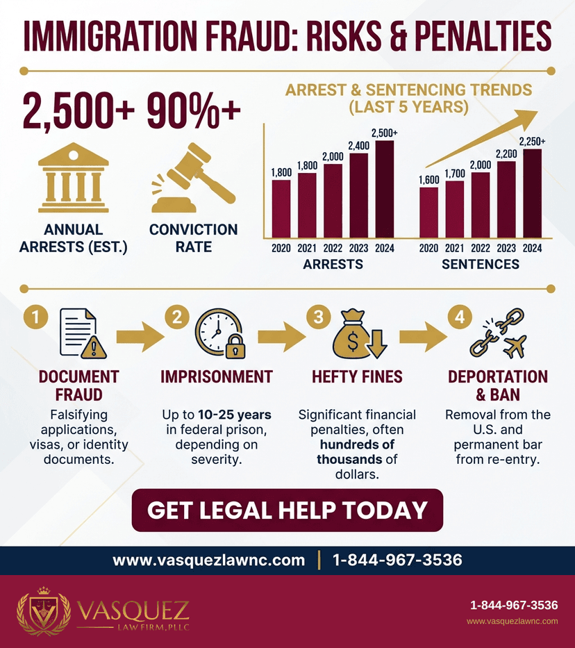 Process Timeline for USCIS Fraud Case Leads to 18-Month Sentence in 2026