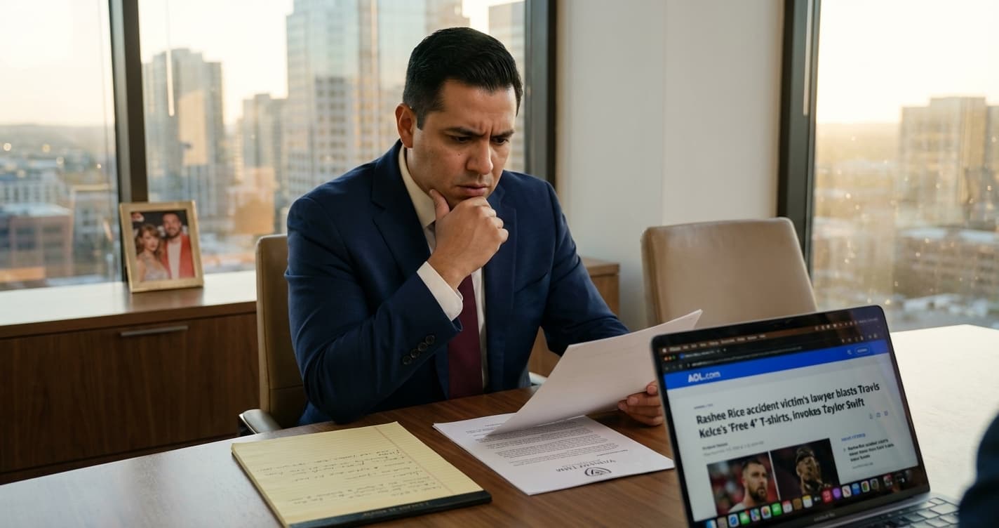 Rashee Rice Accident Victim's Lawyer Blasts Travis Kelce's T-Shirts