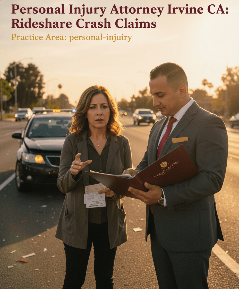 What to Know About Rideshare Crash Claims in Irvine CA