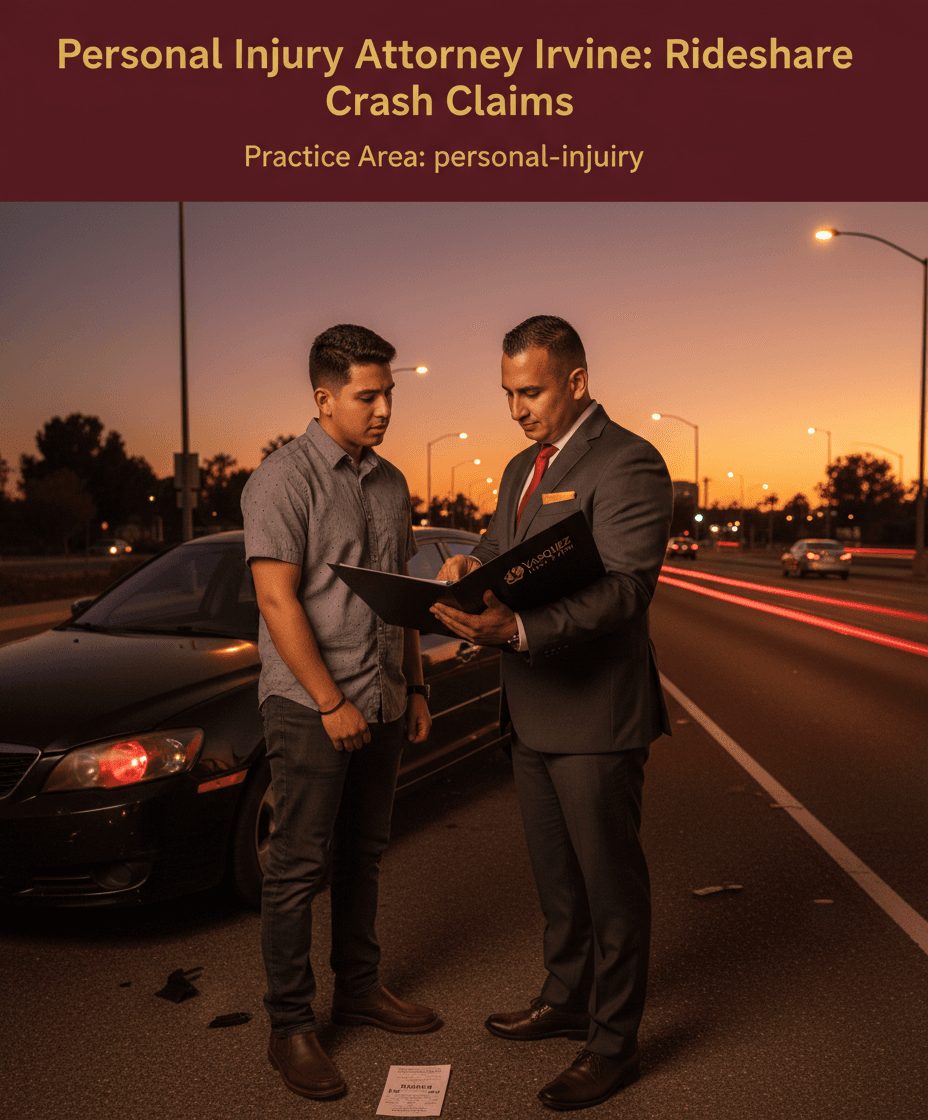 How to File a Rideshare Accident Claim With a Personal Injury Attorney in Irvine