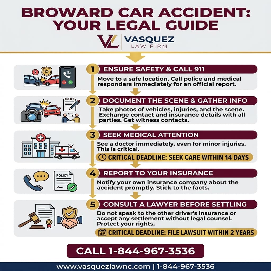 Visual Guide 1 for Essential Steps to Take After a Crash in Broward County in 2026