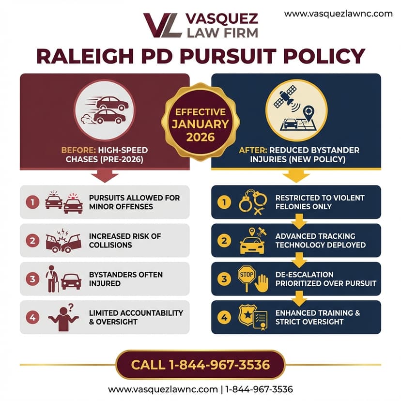 Key Statistics and Data for What Happens During a Police Pursuit in 2026 in Raleigh