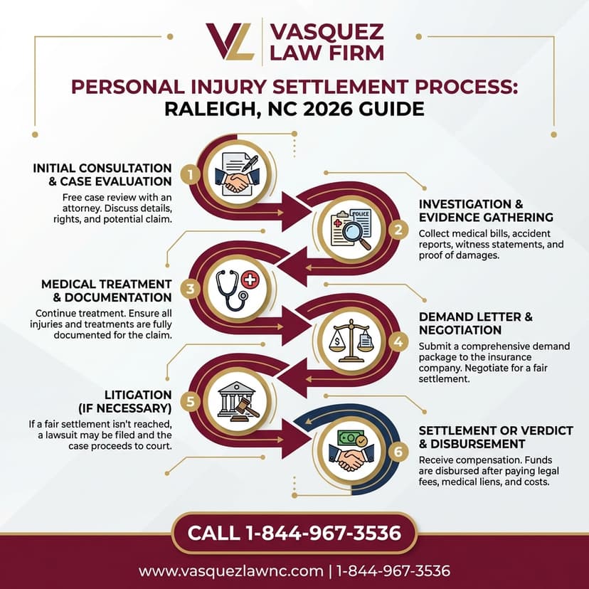 Key Statistics and Data for How Personal Injury Settlement Works in Raleigh NC 2026