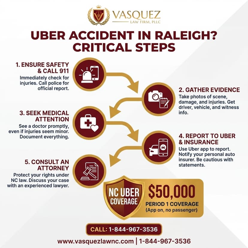 Key Statistics and Data for What Happens After an Uber Accident in Raleigh in 2026?