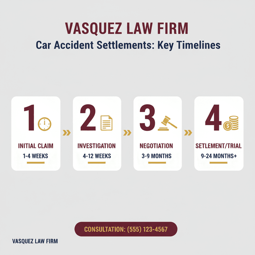 Process Timeline for How Long Does a Car Accident Settlement Take in 2026