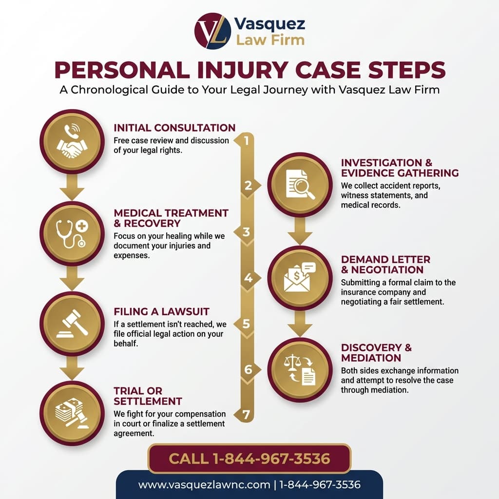 Key Statistics and Data for Personal Injury Representation at Vasquez Law Firm in North Carolina