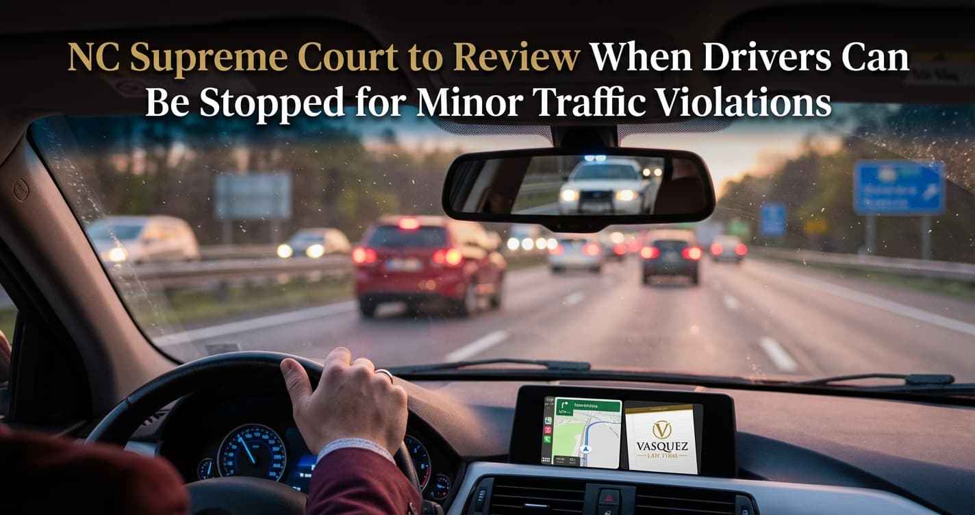 NC Supreme Court Review: Stopping Drivers for Minor Traffic Violations