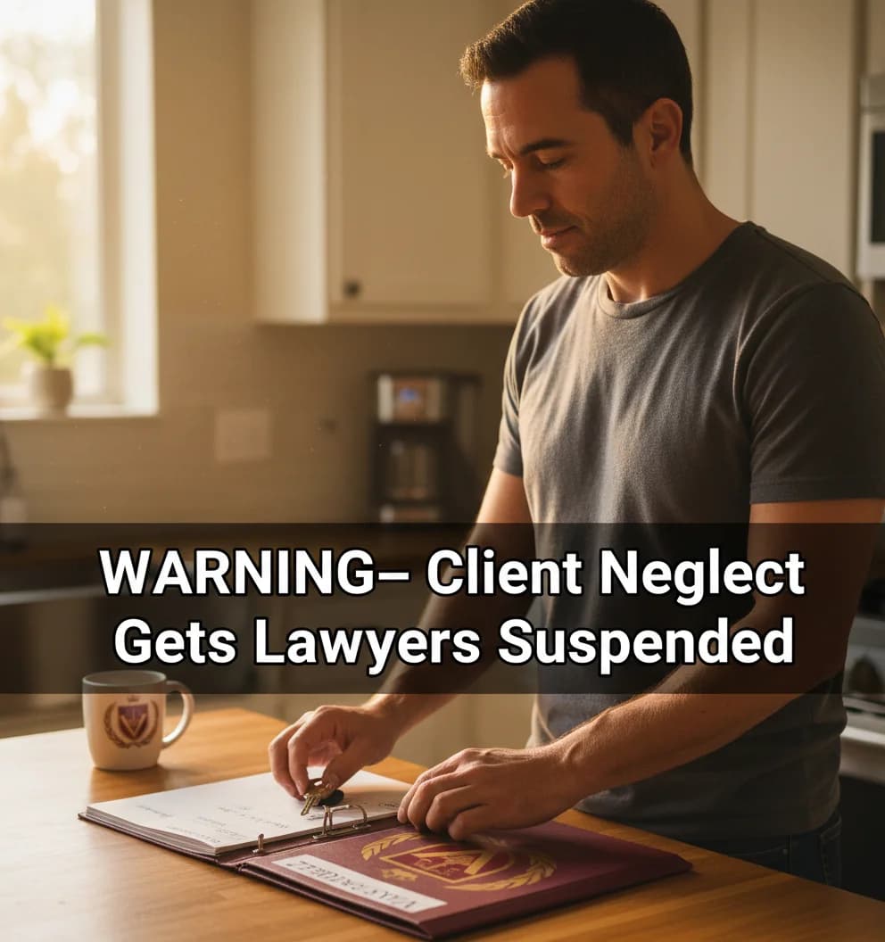 Infografía 1 para Cómo la Negligencia del Cliente Puede Resultar en la Suspensión de Abogados de Tráfico en NC