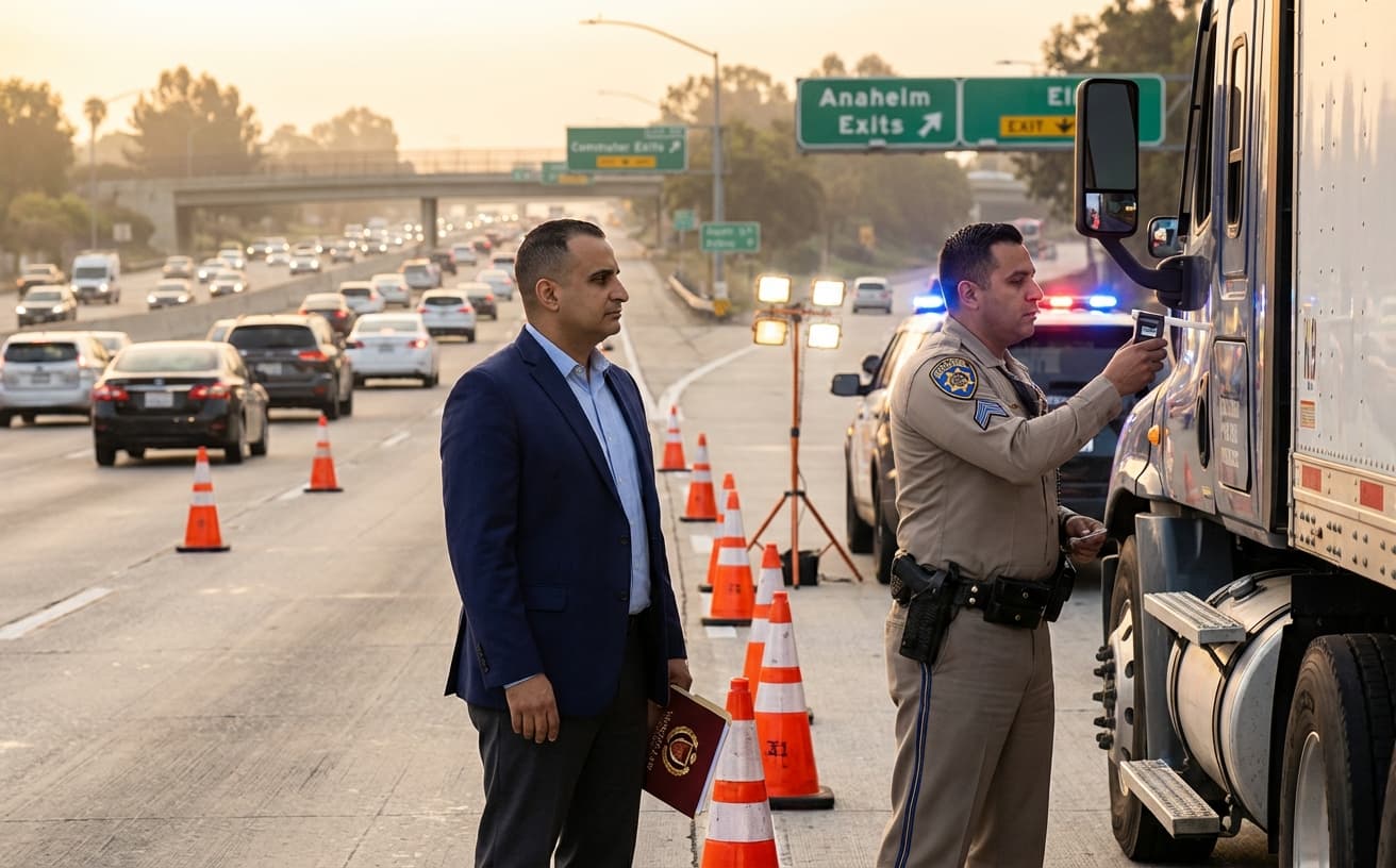 Your Rights at a CDL DUI Checkpoint in Orange County in 2026