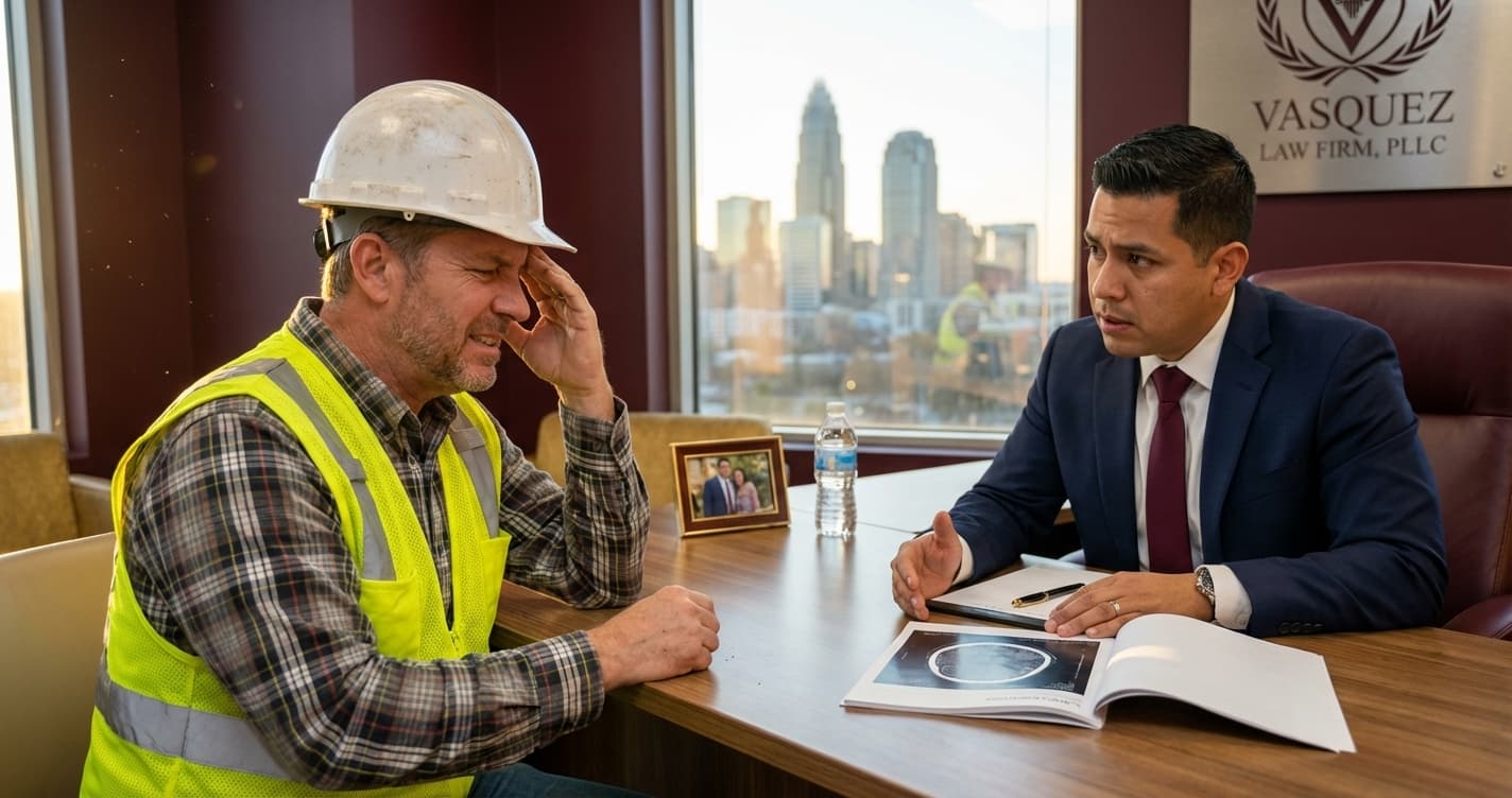Abogado de Compensación Laboral en Charlotte por Lesiones en la Cabeza