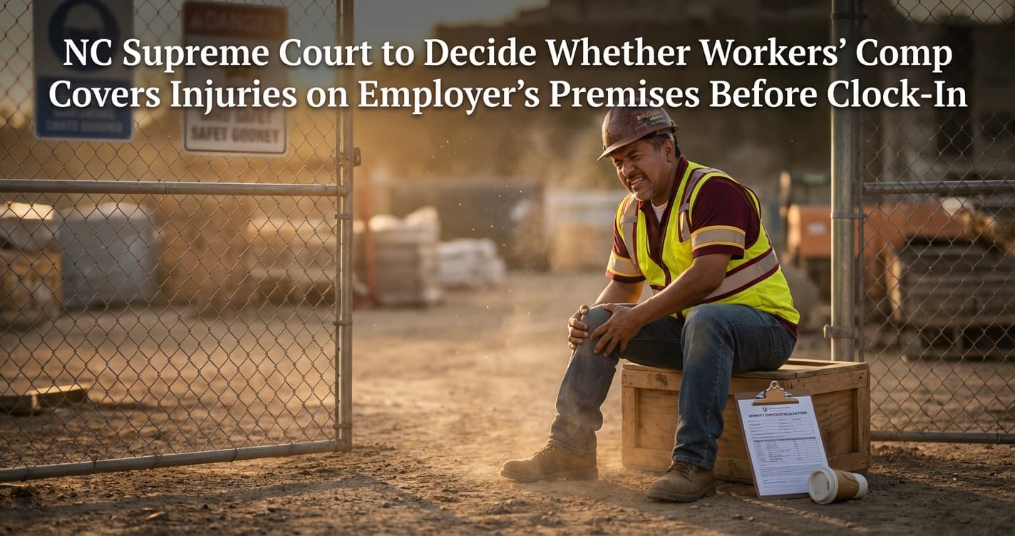 NC Supreme Court to Decide Workers’ Comp for Pre-Clock Injuries