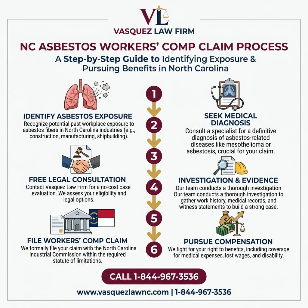 Visual Guide 1 for How Asbestos Exposure Affects Your NC Workers Comp Case in 2026