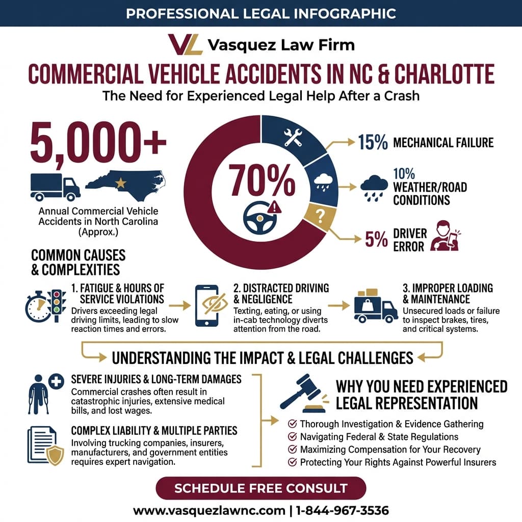 Visual Guide 2 for What Happens After Commercial Vehicle Collisions in Charlotte 2026