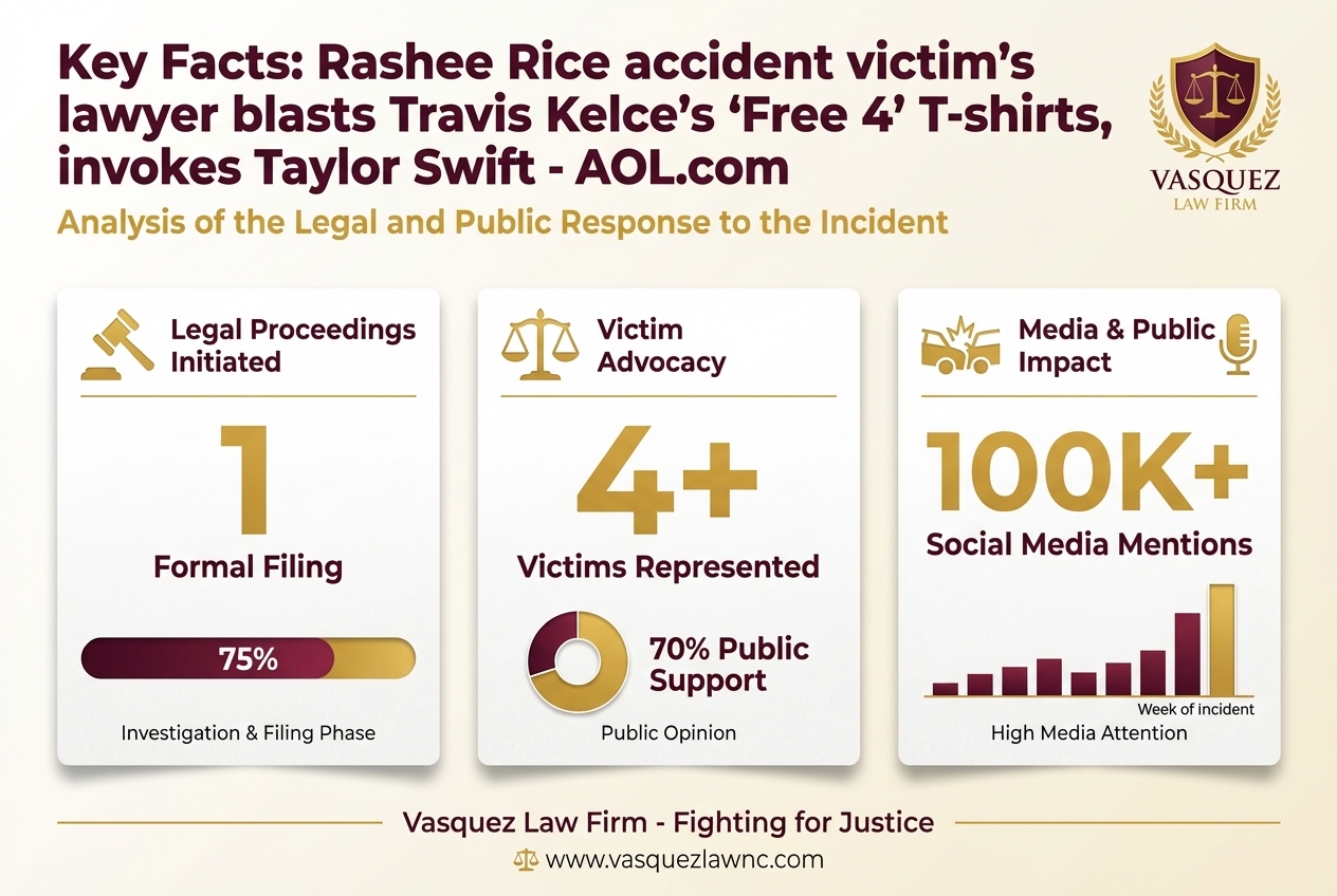 Key Statistics and Data for Rashee Rice Accident Victim's Lawyer Blasts Travis Kelce's T-Shirts