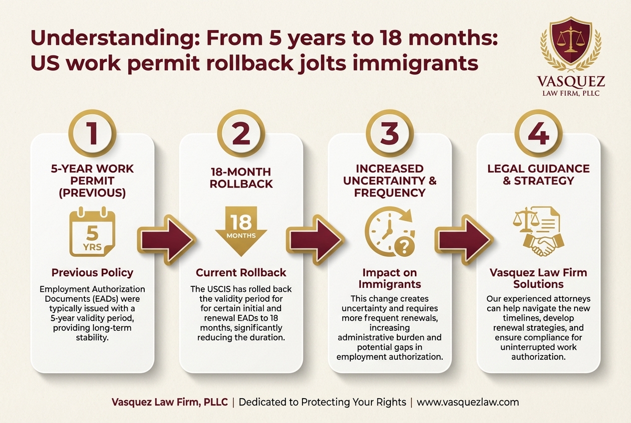 Process Timeline for How Work Permit Changes From 5 Years to 18 Months Affect You