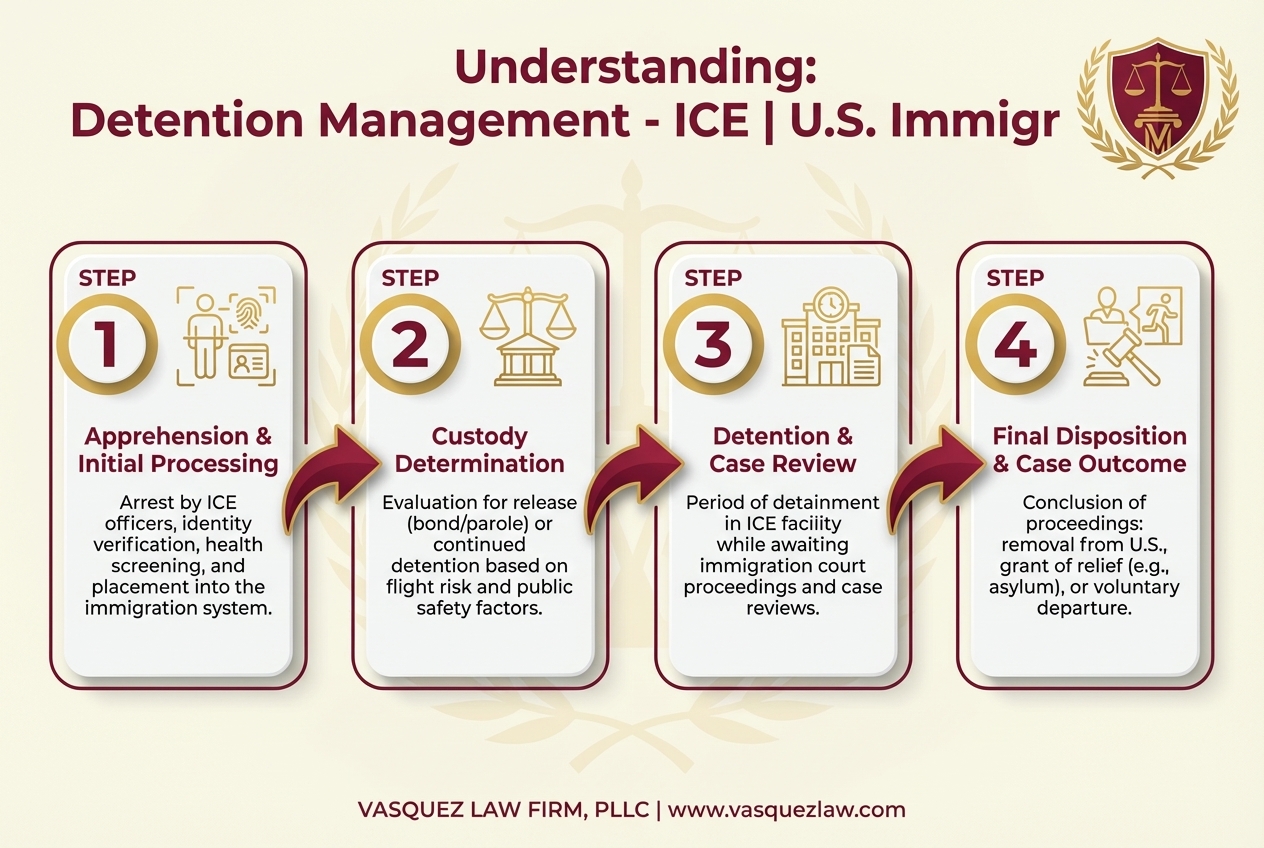 Process Timeline for Understanding Detention Management by ICE: Implications for Child Custody in NC