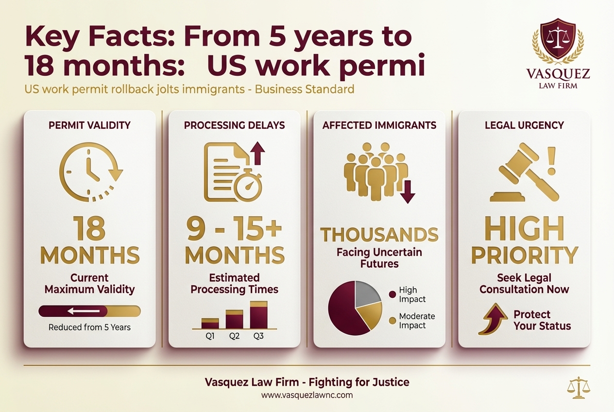 Key Statistics and Data for US Work Permit Rollback: What It Means for Immigrants in NC